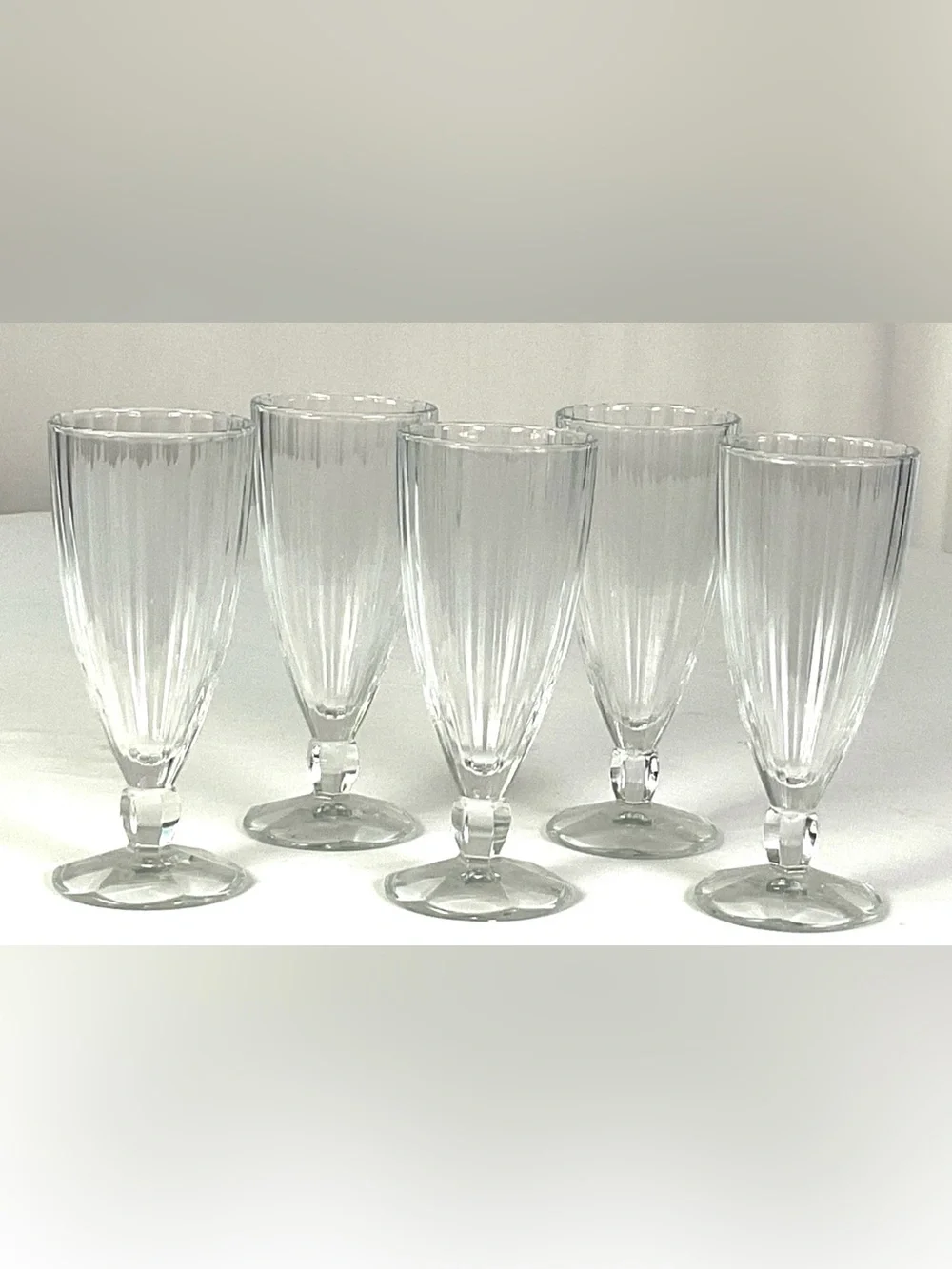 Crystal D’Arques -Durand-milkshake/parfait/dessert glasses – set of five